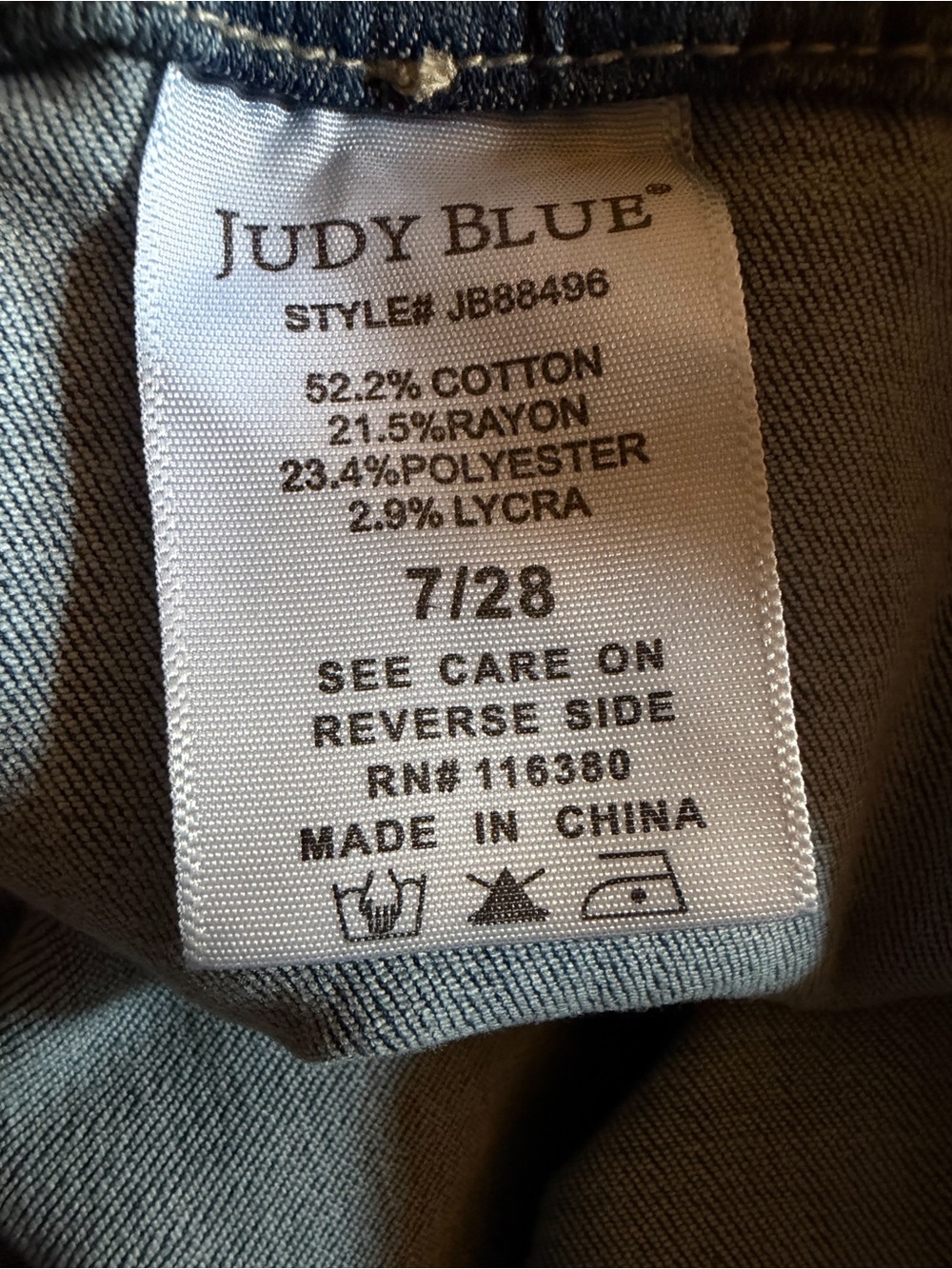 🥳 HP! Judy Blue 6 8 10 Pull-On Jogger Jeans Drawstring Size 7 28 JB88496 Pants - Picture 9 of 14